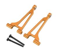 Jiuvaso Bras oscillant supérieur arrière de voiture RC en aluminium, kit de mise à niveau facile à installer, pièces de rechange en métal robustes pour 1/14, or