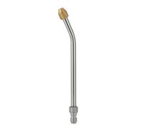 Jiuvaso Buse de Lavage Auto Buse Jet Lance Pulvérisateur Nettoyeur Haute Pression Tube Inoxydable Pointe Laiton Motif Éventail 25 De Connexion Clip Adaptée au, 30° Court
