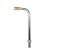 Jiuvaso Buse de Lavage Auto Buse Jet Lance Pulvérisateur Nettoyeur Haute Pression Tube Inoxydable Pointe Laiton Motif Éventail 25 De Connexion Clip Adaptée au, 90° Court