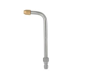 Jiuvaso Buse de Lavage Auto Buse Jet Lance Pulvérisateur Nettoyeur Haute Pression Tube Inoxydable Pointe Laiton Motif Éventail 25 De Connexion Clip Adaptée au, 90° Court