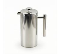 Jiuvaso Cafetière à Piston Cafetière Presse Française Cafetière Manuelle Carafe à Café Système de Filtration à Ressort et Maille Empêche les Résidus Acier, 800ml