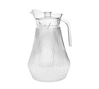 Jiuvaso Carafe à eau incassable avec poignée, distributeur de boissons, pichet à pour hôtels, cafés et particuliers, Rayures