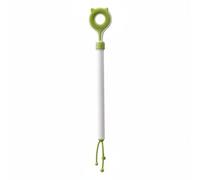 Jiuvaso Cat Massage Groomer Brosse Peigne Grattoir Canne Rétractable à Tête Double Face pour Caresser et Gratter Picots Flexibles et TPE 36 Cm à 55 Cm Adapté, Vert