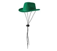Jiuvaso Chapeau pour Animaux de Compagnie, Couvre-chef pour Chiot, Accessoires de Décoration, Chapeau de Cowgirl Doux pour Chaton, Style Western, pour Un, VERT