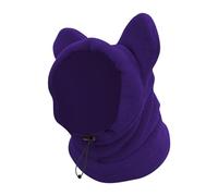 Jiuvaso Chapeau pour Chien Bonnet D'Hiver Casque Muffs Oreilles Écharpe Douce En Velours Ajustable avec Corde Adaptée En Extérieur Randonnée Cadeau Animal Com, Violette Xl