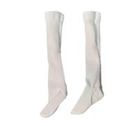 Jiuvaso Chaussettes tube rétro 1:6, bas tube décontracté, accessoire de déguisement, chaussettes mollet pour figurines de poupées féminines de 12 pouces, 8cm