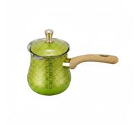 Jiuvaso Coffee Heating Vessel Cafetière Turque Pot à Café Casserole à Lait Intérieur Acier Inoxydable Chauffe Rapide Bec Pratique Finition Soignée Convient Résidence Étudiante, Motif 11