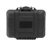 Jiuvaso Coffret de rangement pour outils, étui rigide portable pour outils de dépannage d'urgence (électricien), Noir