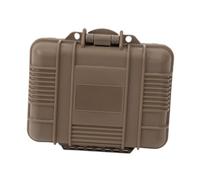 Jiuvaso Coffret de rangement pour outils, étui rigide portable pour outils de dépannage d'urgence (électricien), Brun