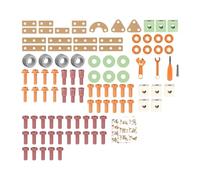 Jiuvaso Coffret D'outils pour Enfants, Jouet éducatif, Kit de Construction pour L'apprentissage Précoce, Jouet de Construction pour Enfants de 3, 4, 5, 100 Pièces