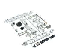 Jiuvaso Composants Véhicule Échelle Kit Métal Rc Châssis Direction Transmission Incluant Roulements Engrenages Arbres Biellettes et Vis Compatibles Weyli, Argent