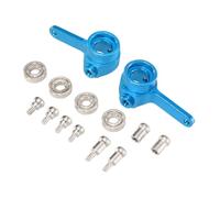 Jiuvaso Coupelle de direction avant RC, fusée de direction avant RC, pièces de rechange polyvalentes en alliage d'aluminium robuste, échelle 1:28 pour, Bleu