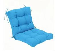 Jiuvaso Coussin de Chaise à Dossier Haut Imperméable, Bleu Ciel, Brossé | Coussin Industriel Rocking-Chair, Dossier Ergonomique Rembourré Fibres Douces, Taille Unique, Attache Fermement, pour Balcon