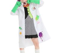 Jiuvaso Cravate, M, Style to 1 | Motif motif carreaux noir et blanc et Blanc, ensemble Laboratoire avec Lunettes, Complet, Blouse Laboratoire