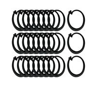 Jiuvaso Crochets pour Rideaux de Gazebo, Crochets Noirs pour Rail D'accessoires de Gazebo pour Extérieur, Patio, Cour