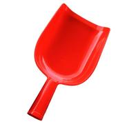Jiuvaso Cuillère Nourriture Animale Pelle Distribution Grains Spatule Alimentation Volaille Outil Agricole Réutilisable Fabrication Légère en PC Adaptée à la, Rouge 29cmx19cmx7cm