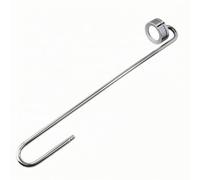 Jiuvaso Diffuseur Co2 Aquarium Acier Inoxydable Disperser Co2 Disque Céramique Tube Courbé Accessoire Planté Installation Suspendue Entretien Simplifié Adapté, 350mm, Grand Diffuseur Mat 350mm