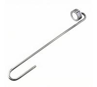 Jiuvaso Diffuseur Co2 Aquarium Acier Inoxydable Disperser Co2 Disque Céramique Tube Courbé Accessoire Planté Installation Suspendue Entretien Simplifié Adapté, 300mm, Grand Diffuseur Poli 300mm