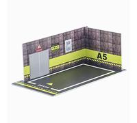 Jiuvaso Diorama Miniature de Voiture, Parking, Pièces 1/24, Scène de Simulation, Cadeau, Décor de Garage pour Collectionneurs, Amateurs de Modèles Réduits de, G