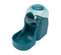 Jiuvaso Distributeur Automatique Nourrisseur d'animaux Station Double Nourriture Fontaine Eau Système Remplissage en Matériau Naturel Pratique pour