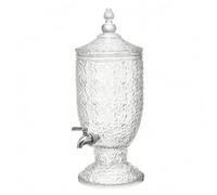 Jiuvaso Distributeur de Boissons Support Stand Base Porte-carafe Élévateur de Comptoir en Bois Accès Périphérique Nettoyage Facile Convient aux Hôtels Cafés Événements Privés, Transparent J