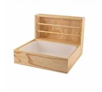 Jiuvaso Distributeur pour Rongeurs Porte-Foin Râtelier Mangeoire Assemblage Simple avec Instructions Claires et Base Ouverte pour Zone de Repas Surélevée