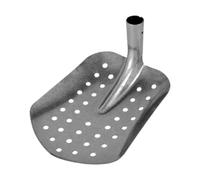 Jiuvaso Drain Spade Robuste Outil de Nettoyage pour Égouts Pelle Tamis pour Éliminer Boue et Sable Cuillère à Fumier Polyvalente Fabriqué En Acier Haute Résis, Pointu, 29.5x22.3x11.5cm