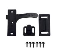 Jiuvaso Eemble Poignée Porte Mstiquaire Véhicule Récréatif Droite Réglable Kit Poignée Porte Mstiquaire Vis Gâche Noir