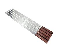 Jiuvaso Ensemble D'aiguilles pour Brochettes de Barbecue en Plein Air 5pcs avec Poignée