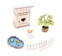 Jiuvaso Ensemble de 6 Mini-Accessoires de Jardinage à Faire Soi-même, Modèle Mixte, Micro-