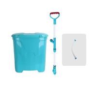 Jiuvaso Épandeur de Granulés à Dos, Outil Manuel pour L'entretien des Pelouses, 25 L, Style A