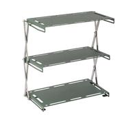 Jiuvaso Étagères de Rangement, étagère de Camping, étagère à Plusieurs Niveaux, Multifonctionnelle, Réglable pour Plantes, étagères pour Une Utilisation Intér, Vert