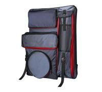 Jiuvaso Étui de Portefeuille Artistique, Sac à Croquis, Sac à Dos D'artiste Portable, Sac D'art pour Fournitures pour Pinceaux, Plateau de Mélange, Projets D', rouge Bleu