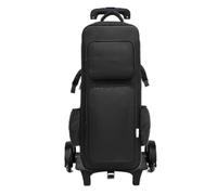 Jiuvaso Étui Instrument à Vent Housse Musique Coffre Rangement Sac à Dos avec Extérieur Imperméable et Poches Zippées Bretelles Réglables et Poignée Solide, Array, Noir
