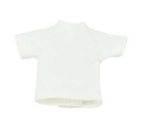 Jiuvaso Figurine articulée homme à l'échelle 1:12 - Vêtements décontractés à manches courtes - Accessoire de scène - Mini t-shirt - Haut pour figurine, Blanc