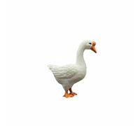 Jiuvaso Figurine Éducative Poule Jouet Animal de Ferme Décor Réaliste Support Apprentissage en PVC Outil pour Biologie Éveil Découverte Nature Adaptée Enfants École Projet Éducatif Cadeau, Oie