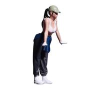 Jiuvaso Figurine miniature féminine au 1/64e, réparatrice de voitures, en résine, pour diorama ou accessoire de photographie, Presse