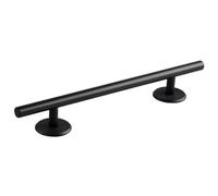 Jiuvaso Fingerboard Rail Rond, Finger Skateboard Rail Toy, Barre de Grind en Acier Inoxydable avec Base Stable, Jeux Jouet Éducatif Barre d'Obstacle, Noir