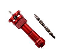 Jiuvaso Foret Multifonction Double Usage Foret Bois Réglable Embout Contrôle Profondeur Aluminium Acier Outil Efficace Compatible avec Pose Vis Ameublement Décoration Réparation Maison, Rouge