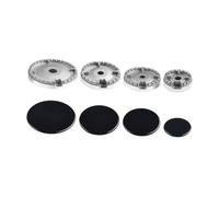 Jiuvaso Gas Burner Flame Cap Diffuseur Flamme Chapeau Cuisinière Accessoire Acier Installation Simple Adapté aux Cuisines Maisons Commerces Ustensiles, Surface Plane