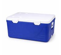 Jiuvaso Glacière Isotherme Coffre Réfrigérant Boîte Thermique Conteneur Système de Refroidissement Complet avec Blocs de Glace Couvercle à Porte-gobelets