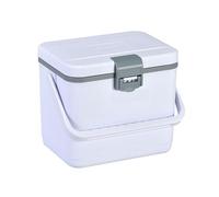 Jiuvaso Glacière Portable Boîte Isotherme Contenant Réfrigérant Caisse Réfrigérante Conteneur Thermique Corps Rigide Rectangulaire Couvercle Plat Stable, Blanc, Configuration Haute PU