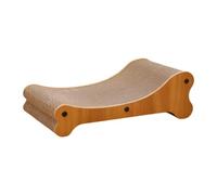 Jiuvaso Griffoir Carton Chat Couch Lounge Nid Pad Sofa Carton Corrugé MDF Fonction 3 en 1 Adapté à Chats Adultes Relaxation Jeu Refuge D'Intérieur, Fauteuil Inclinable