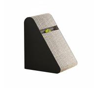 Jiuvaso Griffoir pour Chat Griffoir Rampe Tunnel Nid Jouet Ballon Clochette en Carton Rigide Antidéchirure avec Pente Ergonomique Adapté à la Protection Activité Repos Appartement, S Triangle Uni