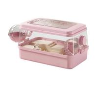 Jiuvaso Habitat pour Hamster Sécurisée, Rose, Rose Pêche, Style to 1