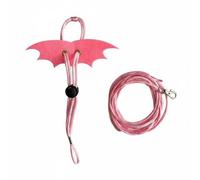 Jiuvaso Harnais Hamster Laisse Sangle Accrochage Ajustable Doux pour Peau Sensible Convient à Utilisation Famille Découverte Nature, Rose S