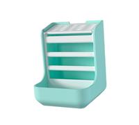 Jiuvaso Hay Feeder Distributeur Foin avec Bol Alimentaire en PP Solide Montage et Nettoyage Faciles Protection Contre Les Sauts Accidentels Adapté Cage, Bleu