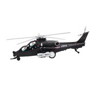 Jiuvaso Hélicoptère Jouet Avion Miniature Diecast Métal Transport avec Système Lumineux Sonore Adapté pour Enfants Collection Cadeau Anniversaire, noir