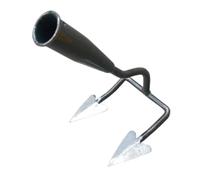 Jiuvaso Houe de Jardin, Outil de Jardinage pour Creuser Le Sol, houe Triangulaire Portable, Ergonomique et Efficace, 2 Dents