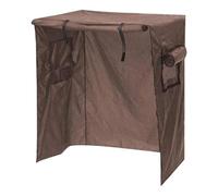 Jiuvaso Housse de Protection pour Cage Grillagée, Pliable, épaisse, Occultante, Imperméable, Oxford, Accessoires pour Cages pour Animaux, Café 63x46x56 Cm
